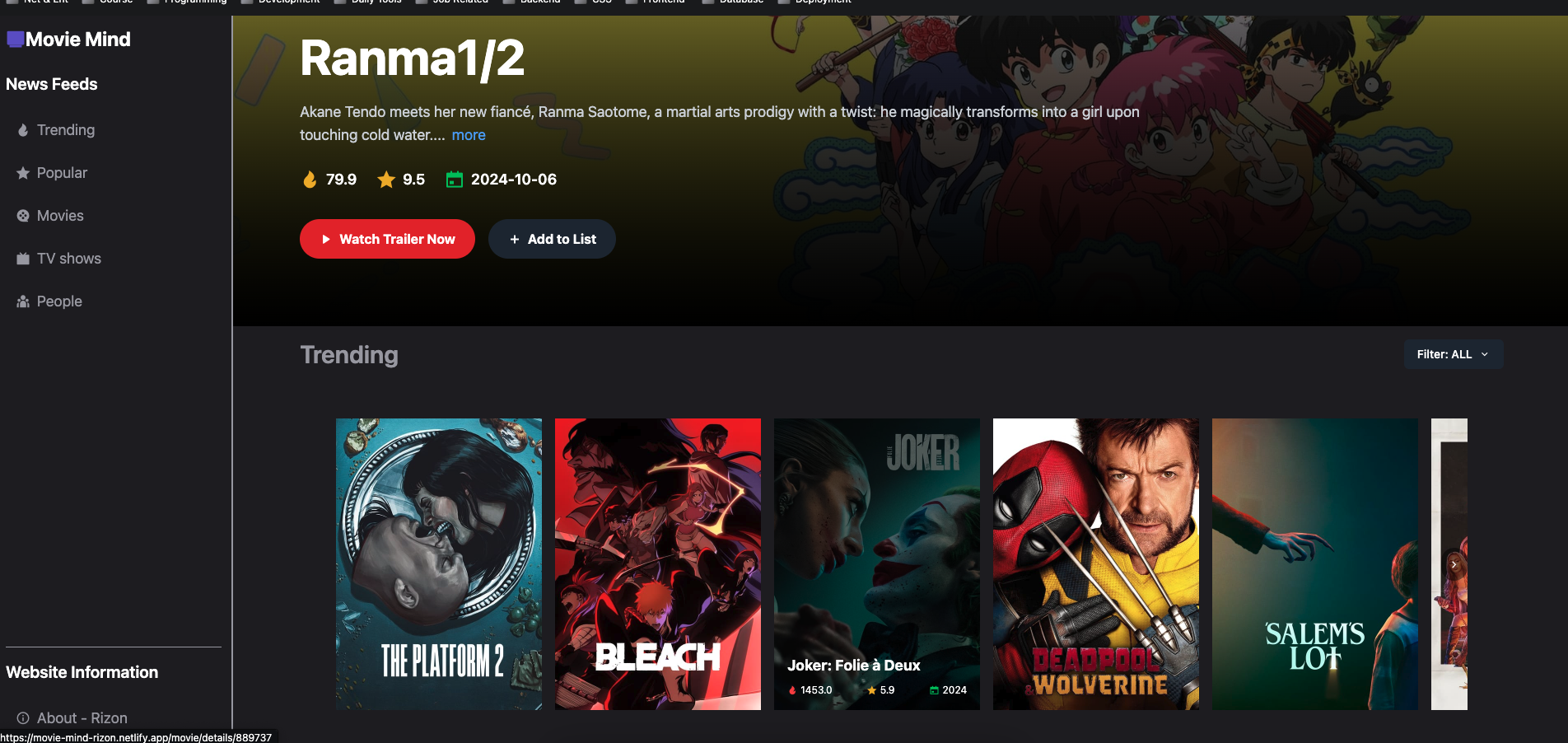 Movie Mind screenshot 4