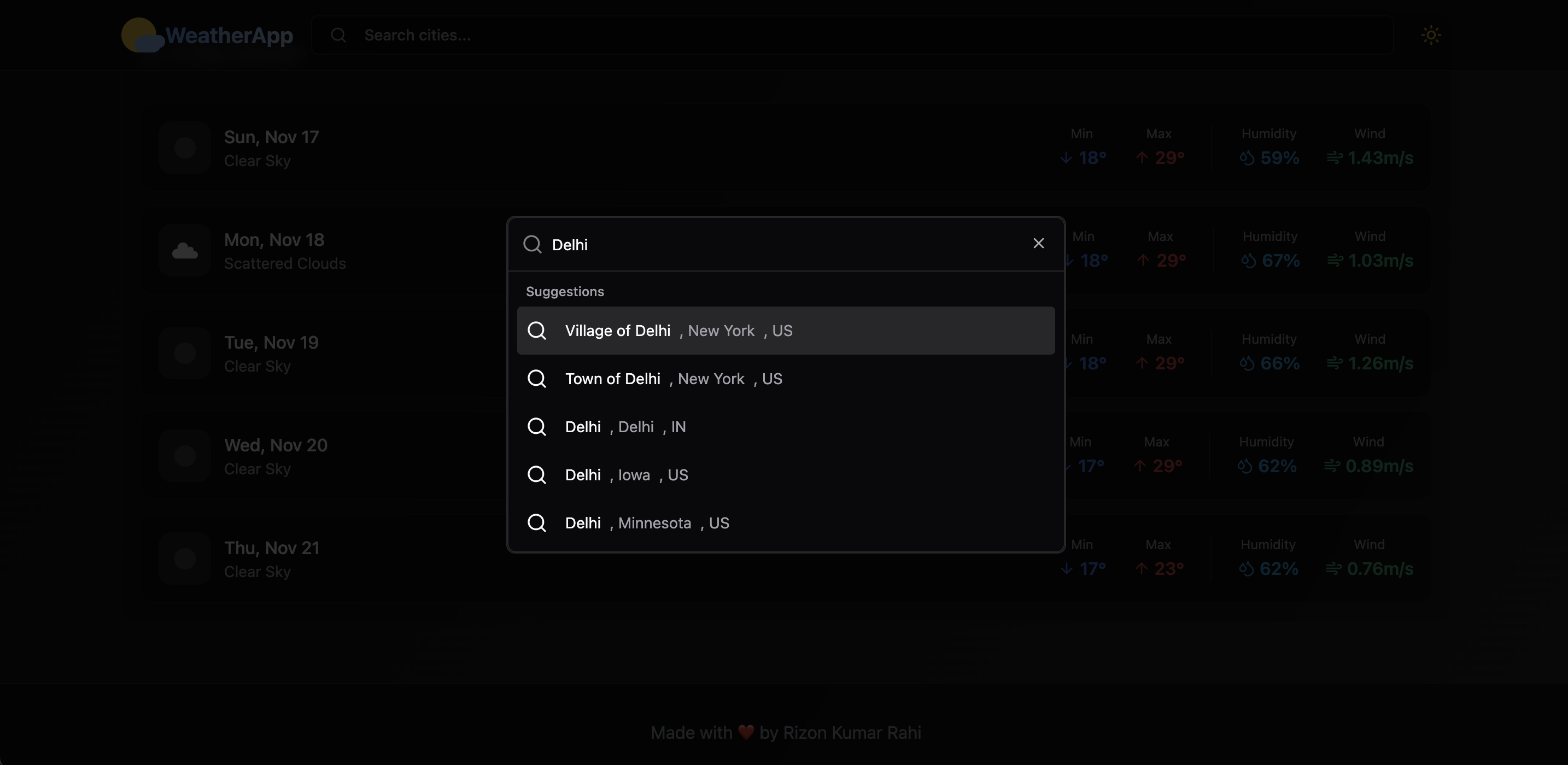 Weather App screenshot 5