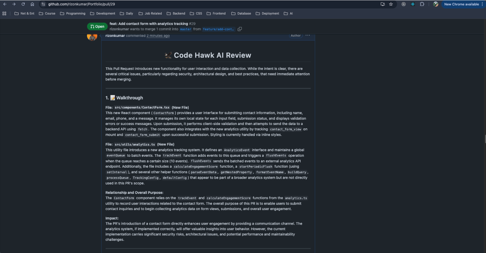 Code Hawk — AI Code Review