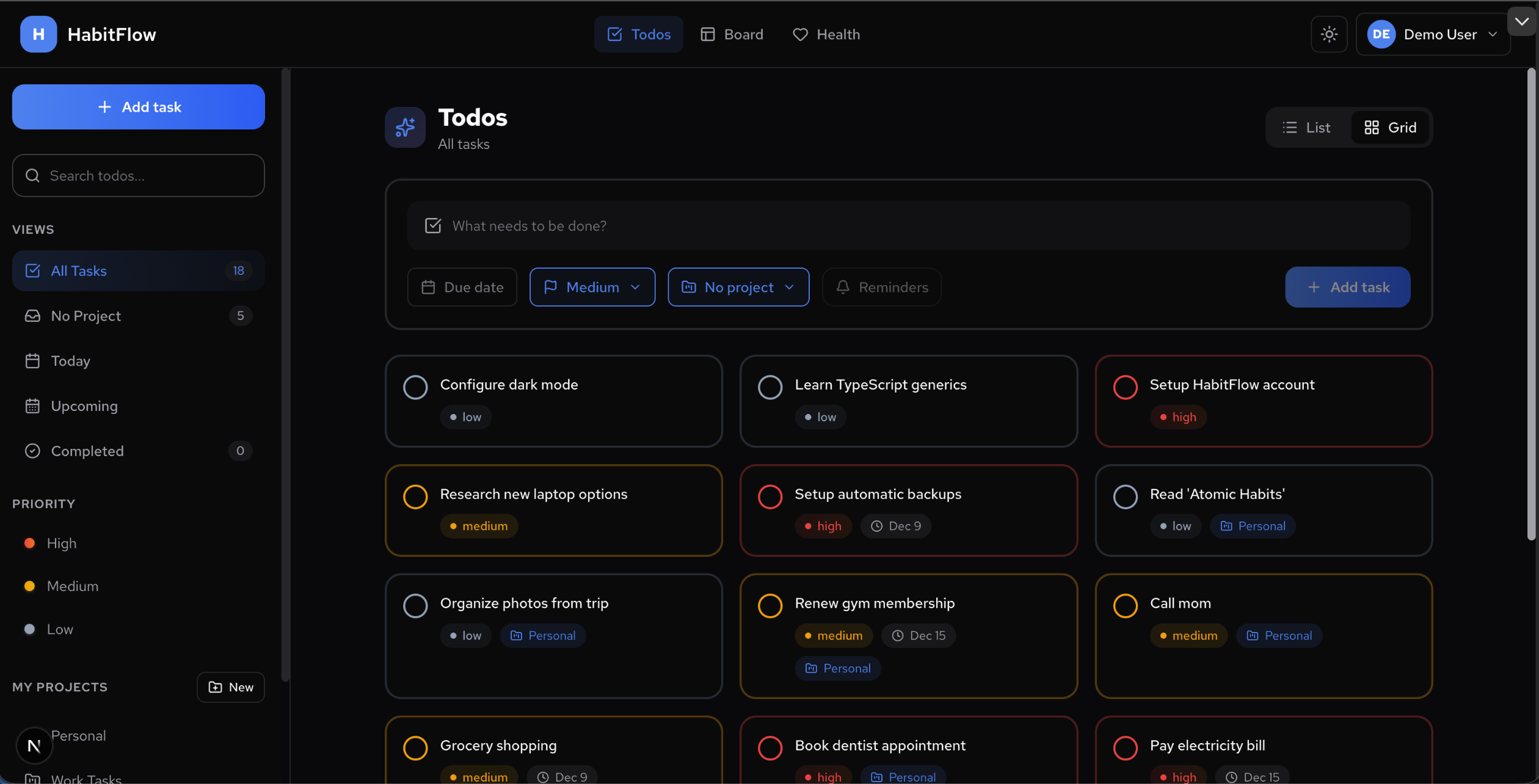 HabitFlow — Productivity Platform screenshot 3