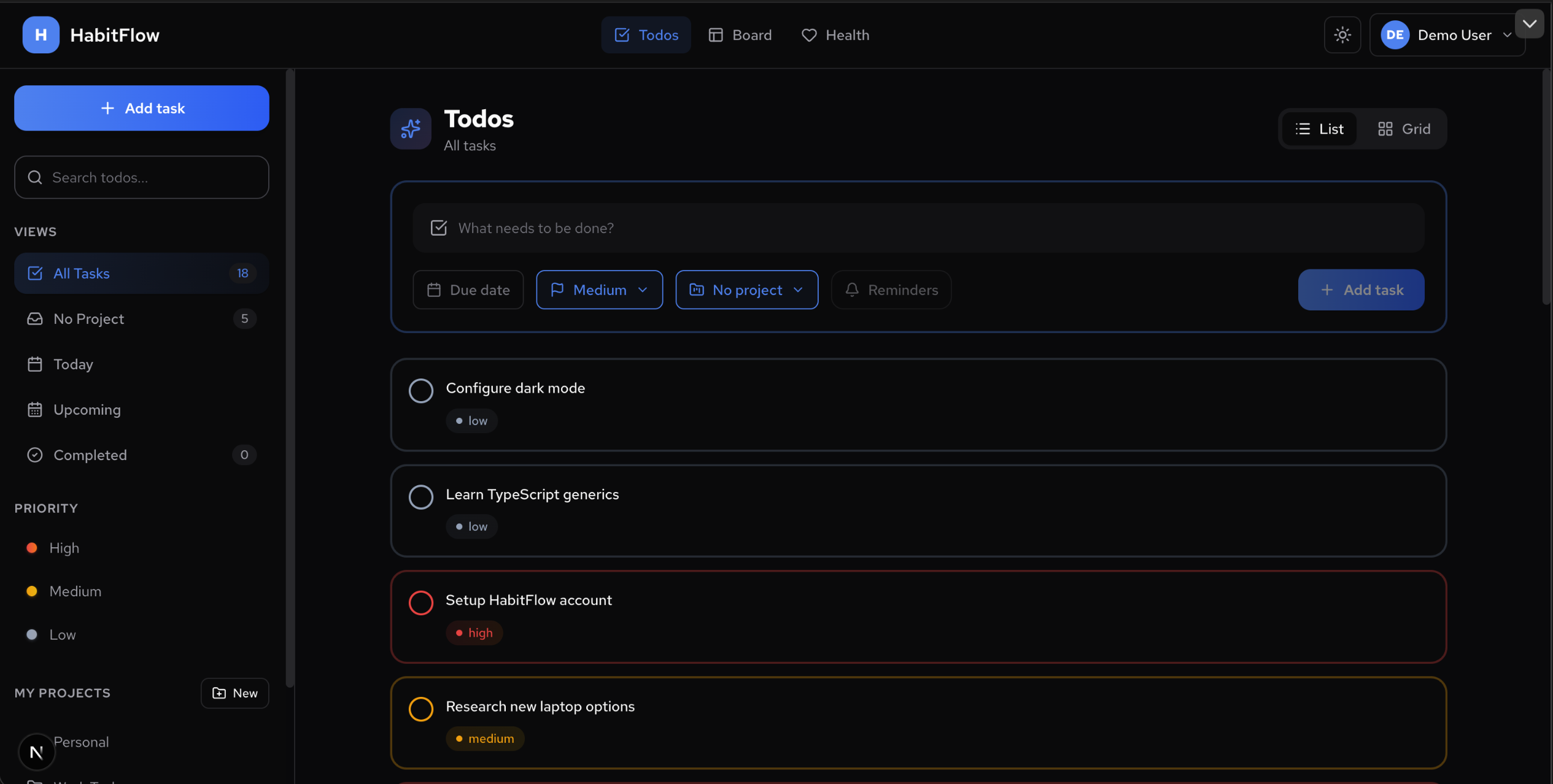 HabitFlow — Productivity Platform screenshot 4