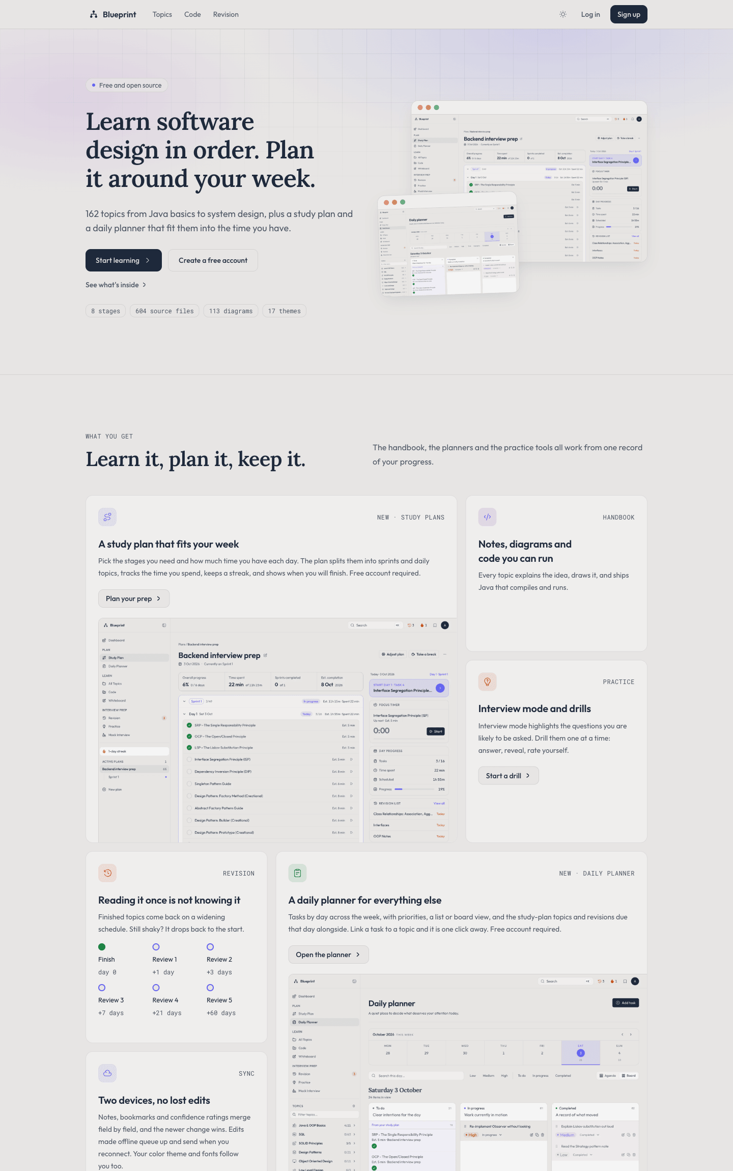 Blueprint: Software Engineering Handbook and Study Planner screenshot 2