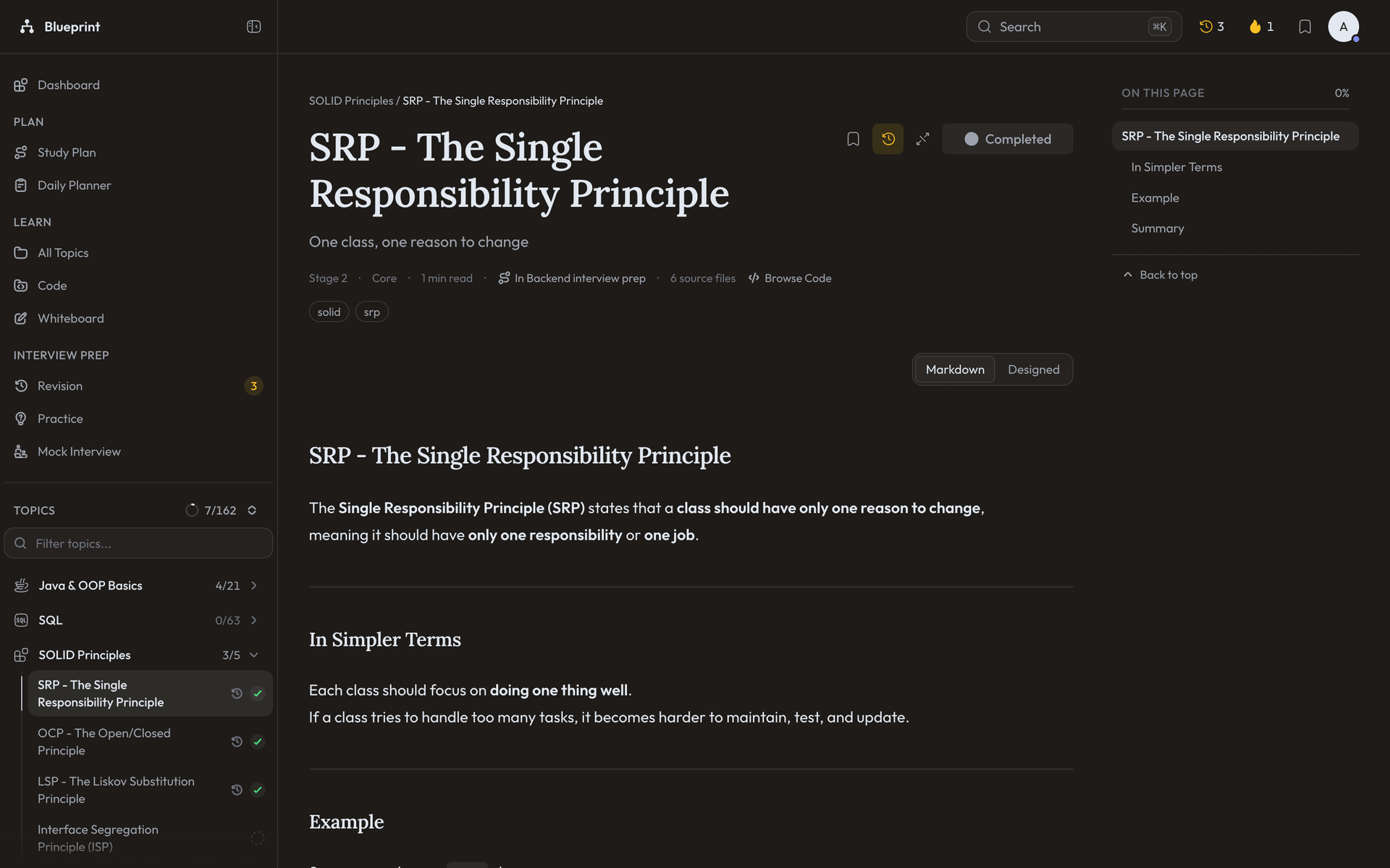 Blueprint: Software Engineering Handbook and Study Planner screenshot 9