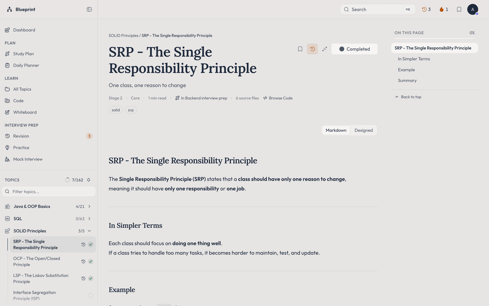 Blueprint: Software Engineering Handbook and Study Planner screenshot 10