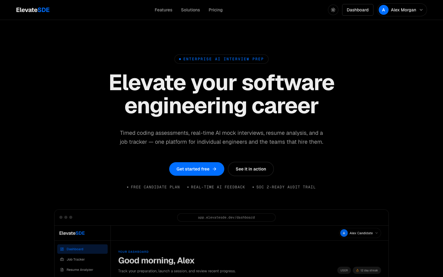 ElevateSDE: Enterprise AI Interview Prep Platform (SaaS) screenshot 38