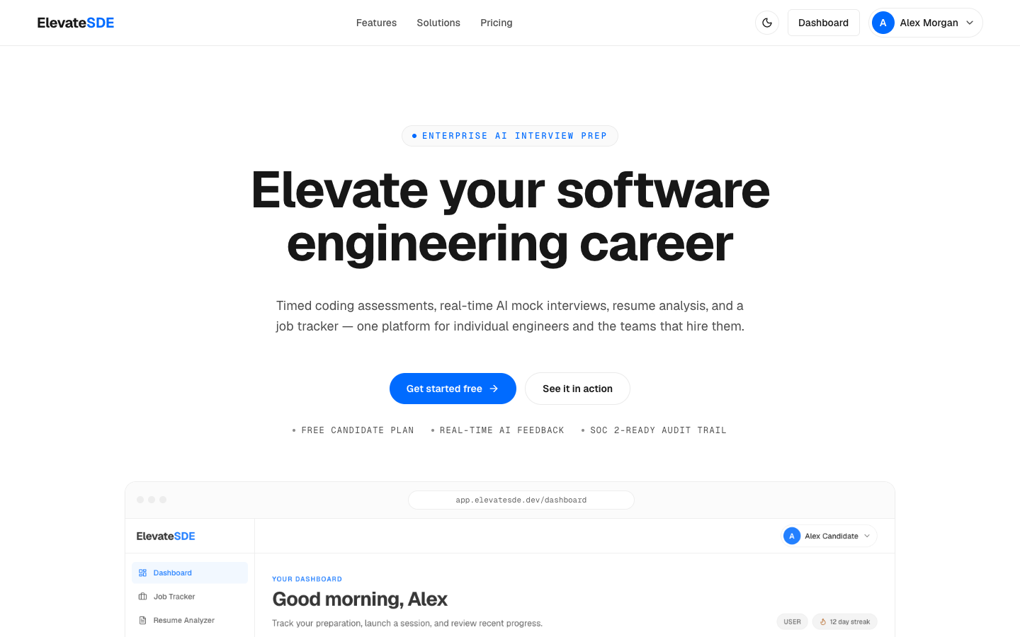 ElevateSDE: Enterprise AI Interview Prep Platform (SaaS) screenshot 37