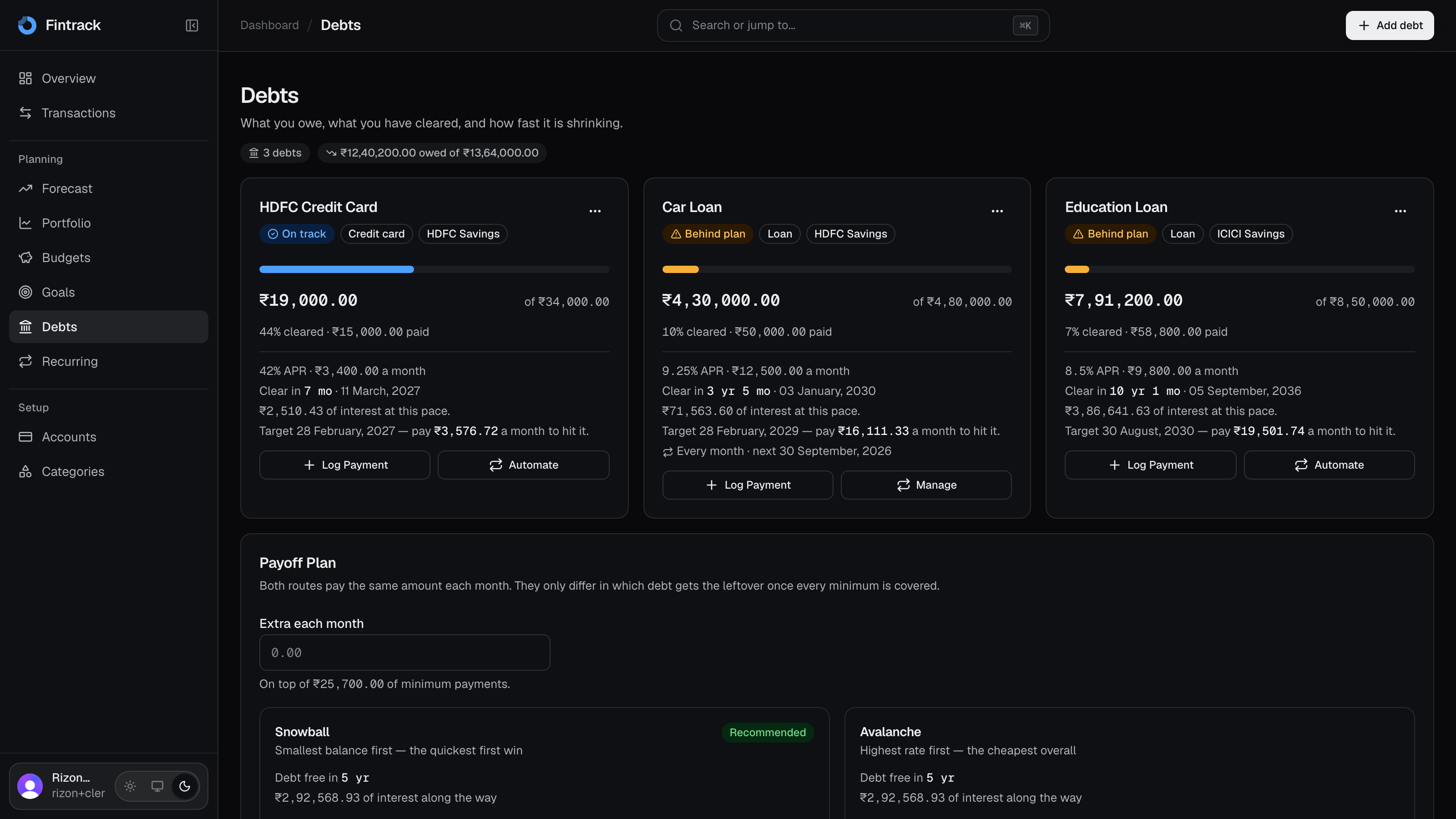 Fintrack: Personal Finance Workspace screenshot 7