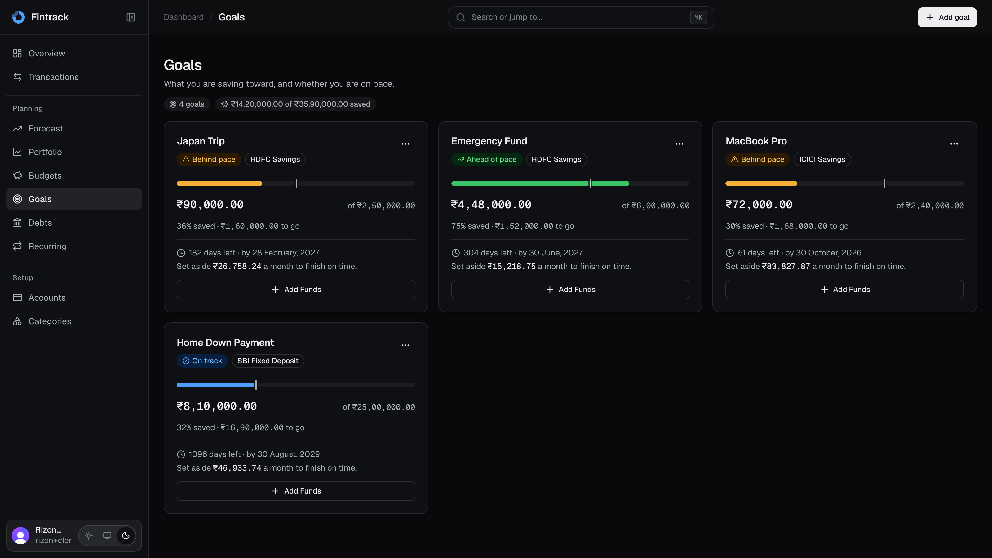 Fintrack: Personal Finance Workspace screenshot 11