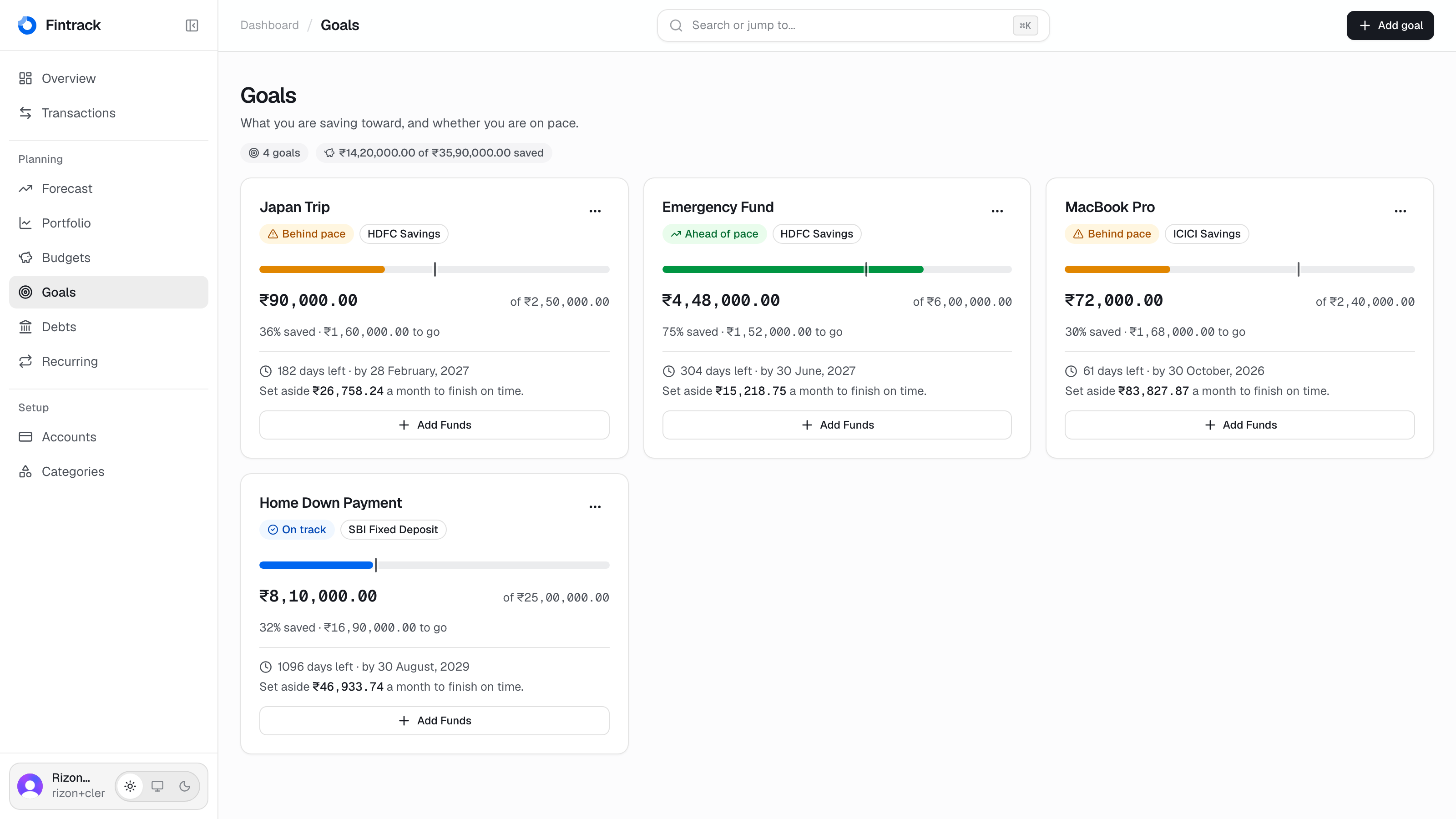 Fintrack: Personal Finance Workspace screenshot 12